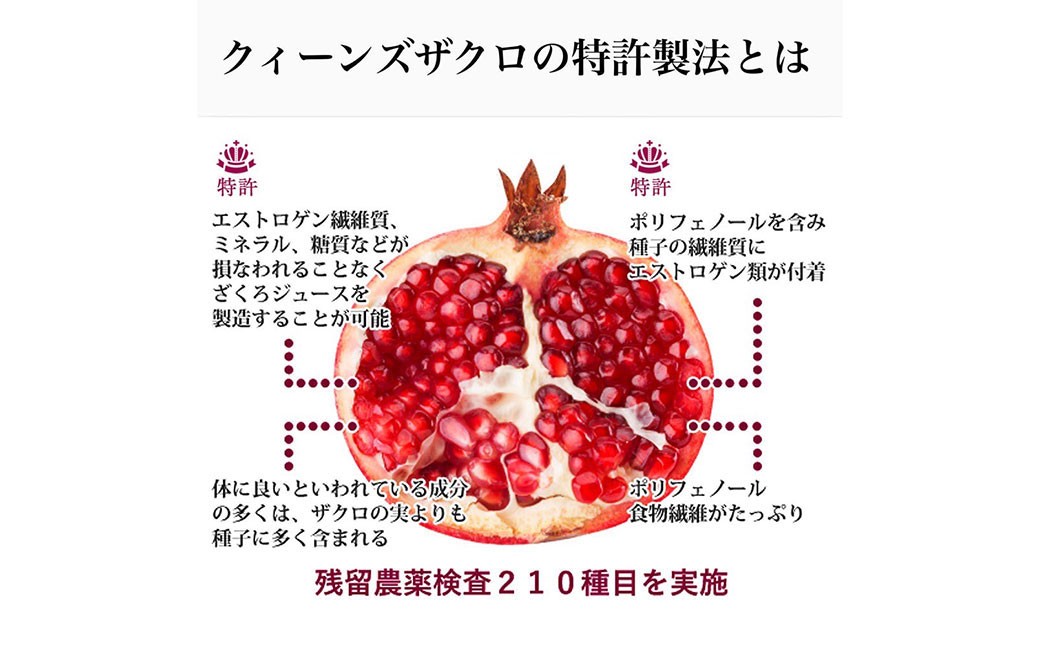 ザクロジュース クィーンズザクロ 200ml 1本