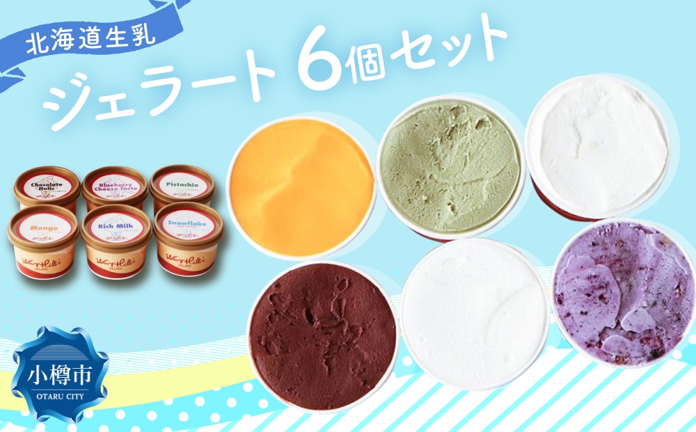 ジェラート 100ml×6個セット 全6種 北海道産生乳使用