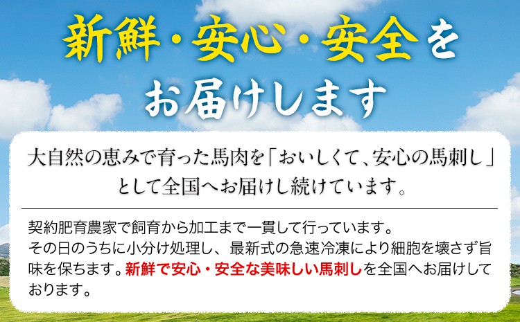 贅沢な 霜降り 馬刺し の 食べ比べ 600g(大トロ馬刺し・中トロ馬刺し 各300g)(B-19)