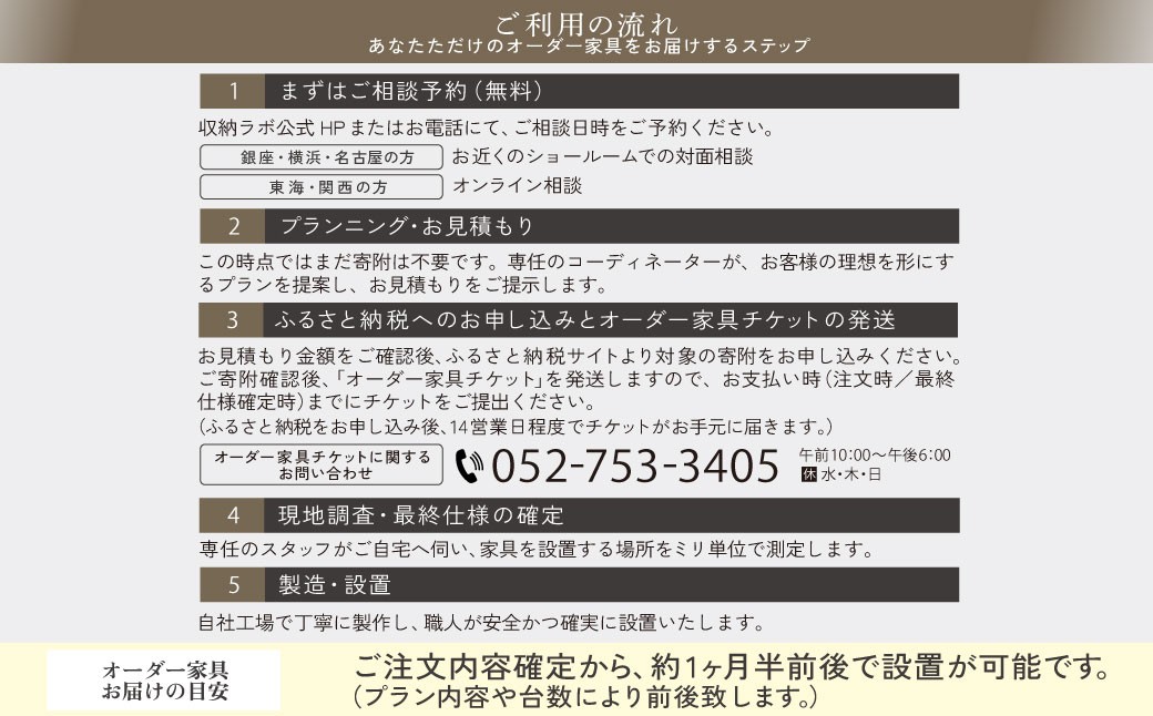 オーダー家具チケット 30,000円（割引券）