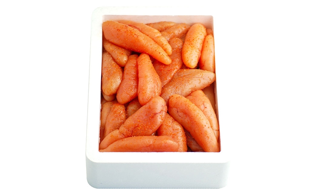 【 訳あり 】 大容量「無着色辛子明太子」1kg（一本物・切れ子込み）