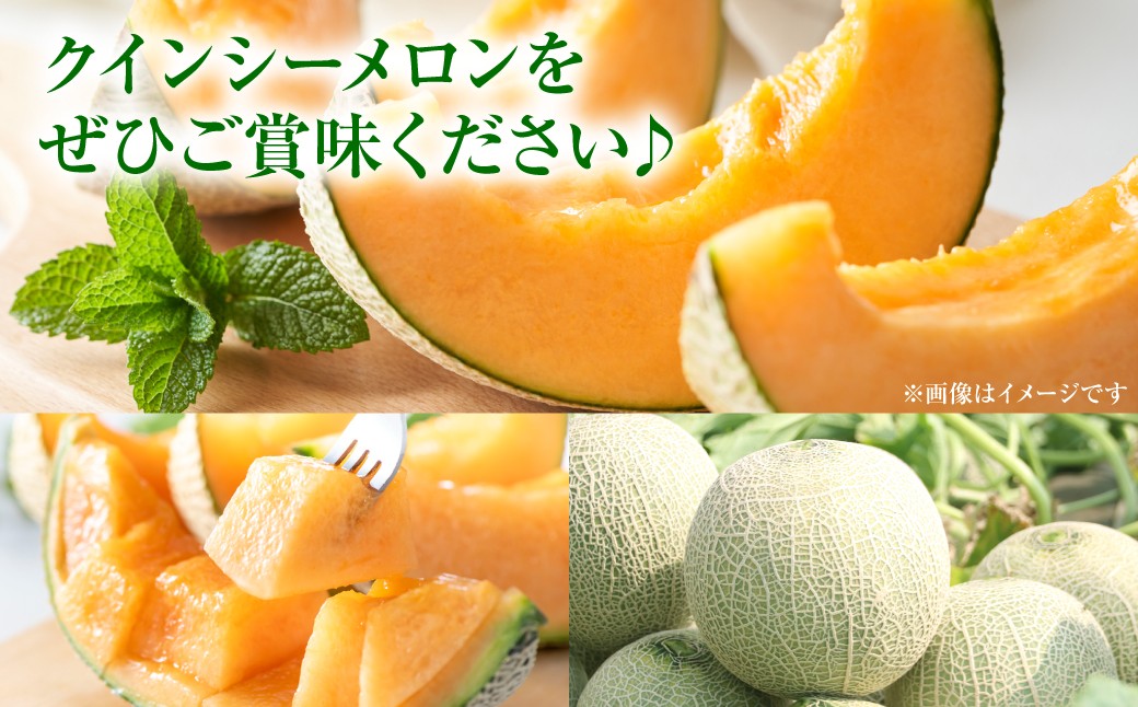 クインシーメロンをぜひご賞味ください♪