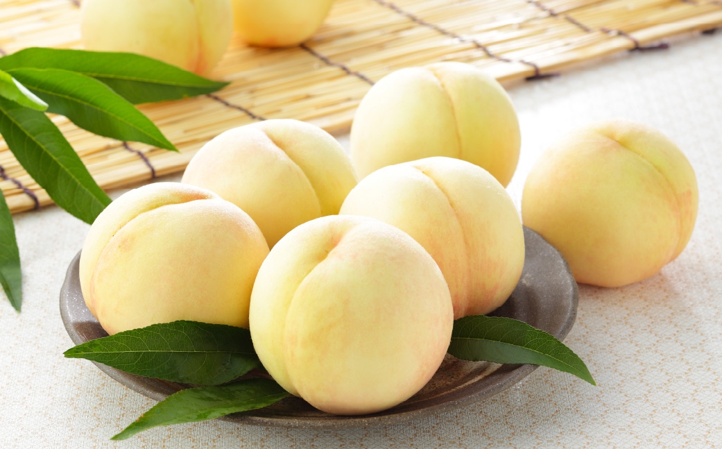 岡山県産 岡山白桃 エース Lサイズ 約200g×2玉･シャインマスカット 晴王 約400g×1房 詰合せ