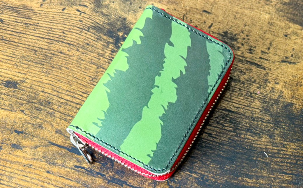 スイカ柄コインケース