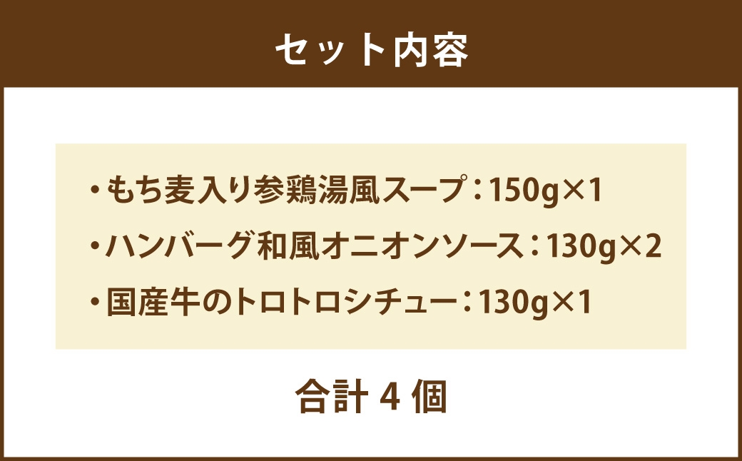 ぶどうの樹 健康応援ごはん たんぱく質が摂れるシリーズ 4食セット