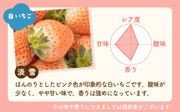 希少な2種の白いちごを味わう、プレミアムなひととき