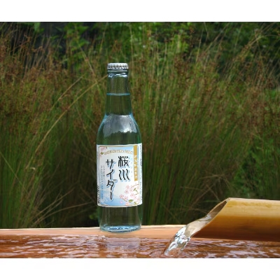 《しっかりとした甘み、すっきりとした後味》 桜川サイダー 330ml × 24本 | 能勢酒造株式会社