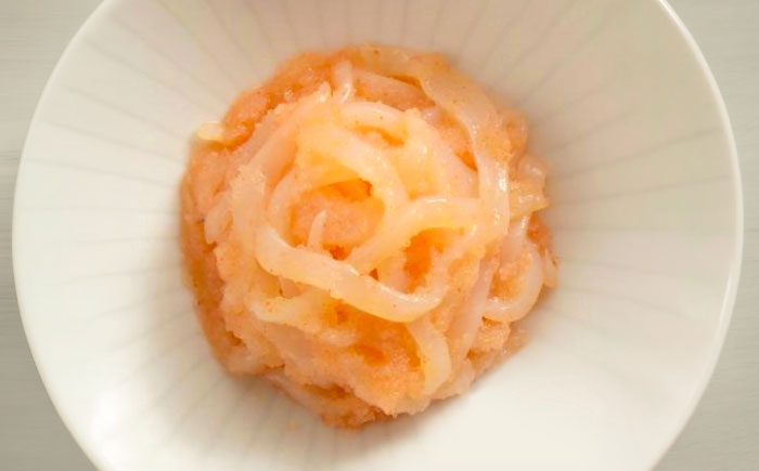 島本の辛子めんたい和え物の中でも一番人気のお品です