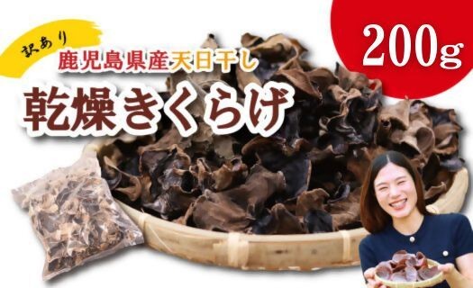 鹿児島県産天日干し乾燥きくらげ