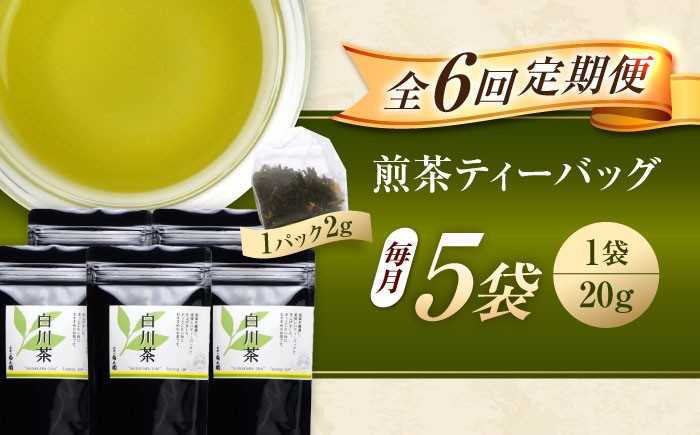 定期便 香る 煎茶フレーバー ティーバッグ セット お茶 国産 岐阜 白川町