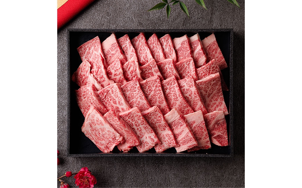 【和牛セレブ】神戸牛肩ロース焼肉切り落とし 約600g（黒折箱入り）