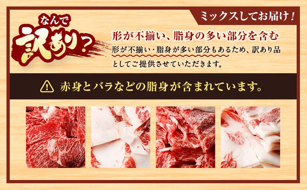 【訳あり】博多和牛 切落し 800g