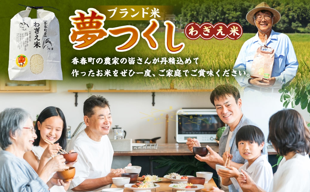 夢つくし 香春町産 わぎえ米 20kg