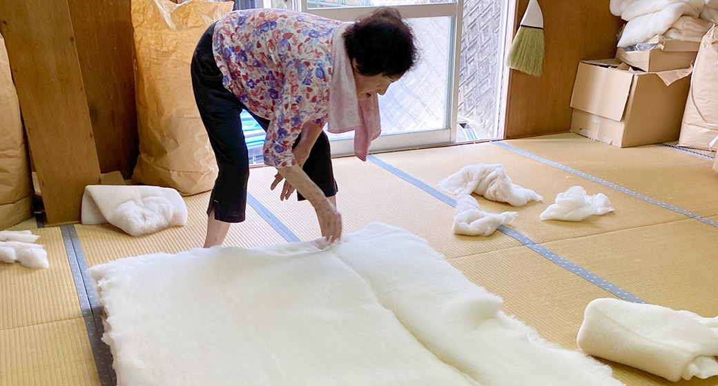 布団屋が作った綿100％の掛け・敷き布団 セット シングル ／ 寝具 寝室 布団 かけ布団 敷ふとん 長崎県 長崎市