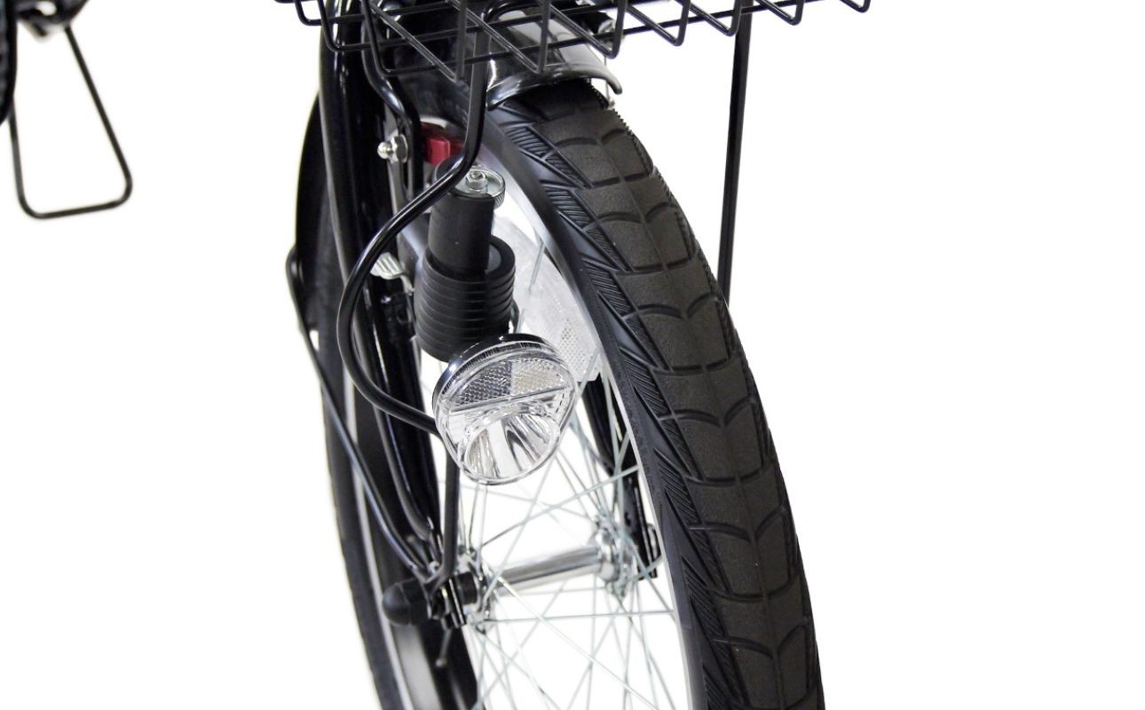 明るいLEDライト付き