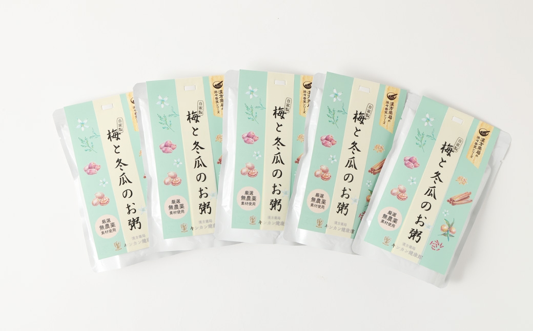 【全12回定期便】レトルト 梅と冬瓜のお粥セット 230g×5個 ／ 合計60袋 粥 おかゆ 保存食 長期保存 防災食 長崎県