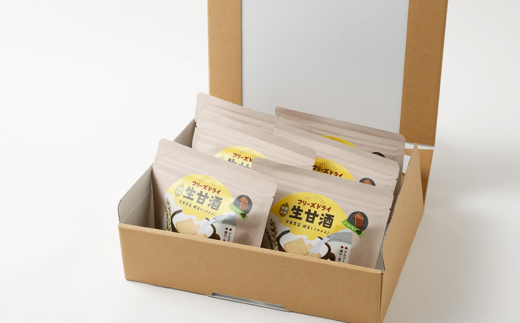 フリーズドライ 生甘酒 コーヒー 6袋セット ／ 珈琲 キューブ 新感覚 スイーツ お菓子 スナック菓子