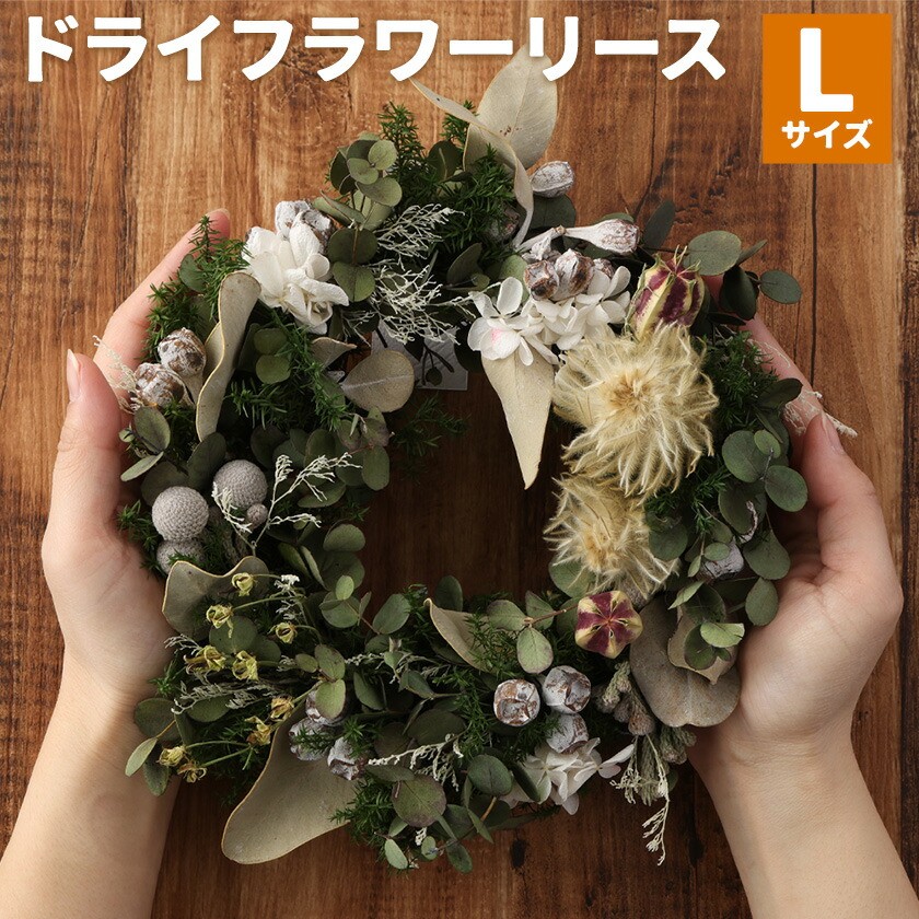 ドライフラワーリース Lサイズ
