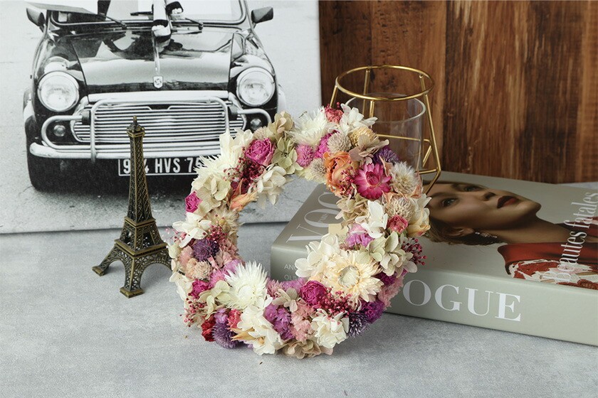 【12ヶ月定期便】ドライフラワーリース Mサイズ