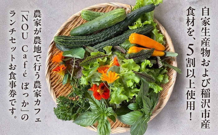生産農場直営！平飼い自然卵や地元食材を楽しめる農家カフェのランチお食事券