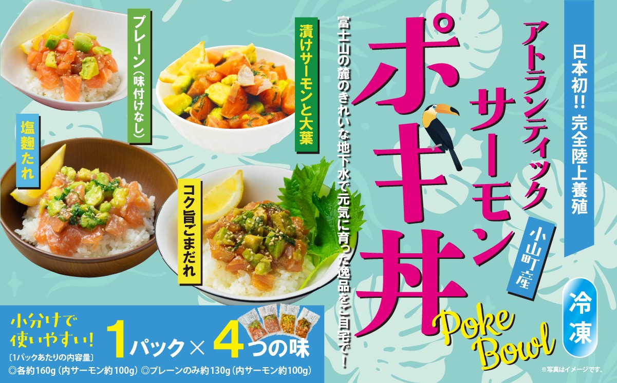 アトランティックサーモン　ポキ丼