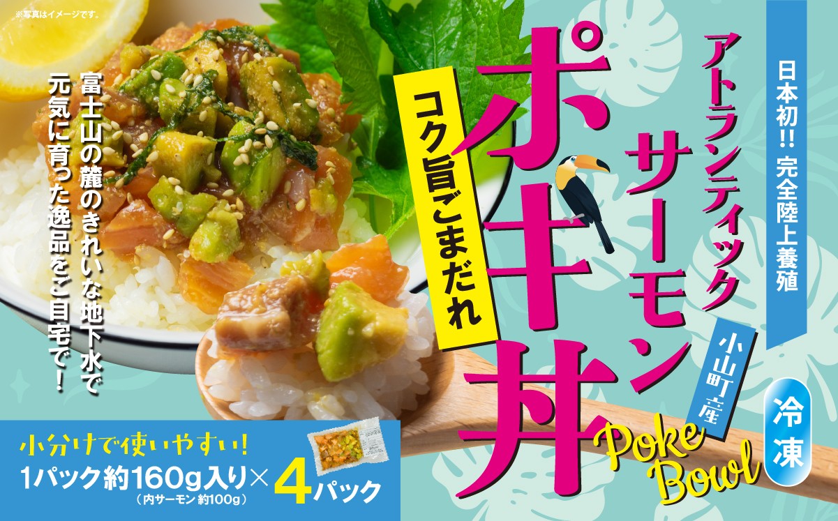 アトランティックサーモン　ポキ丼