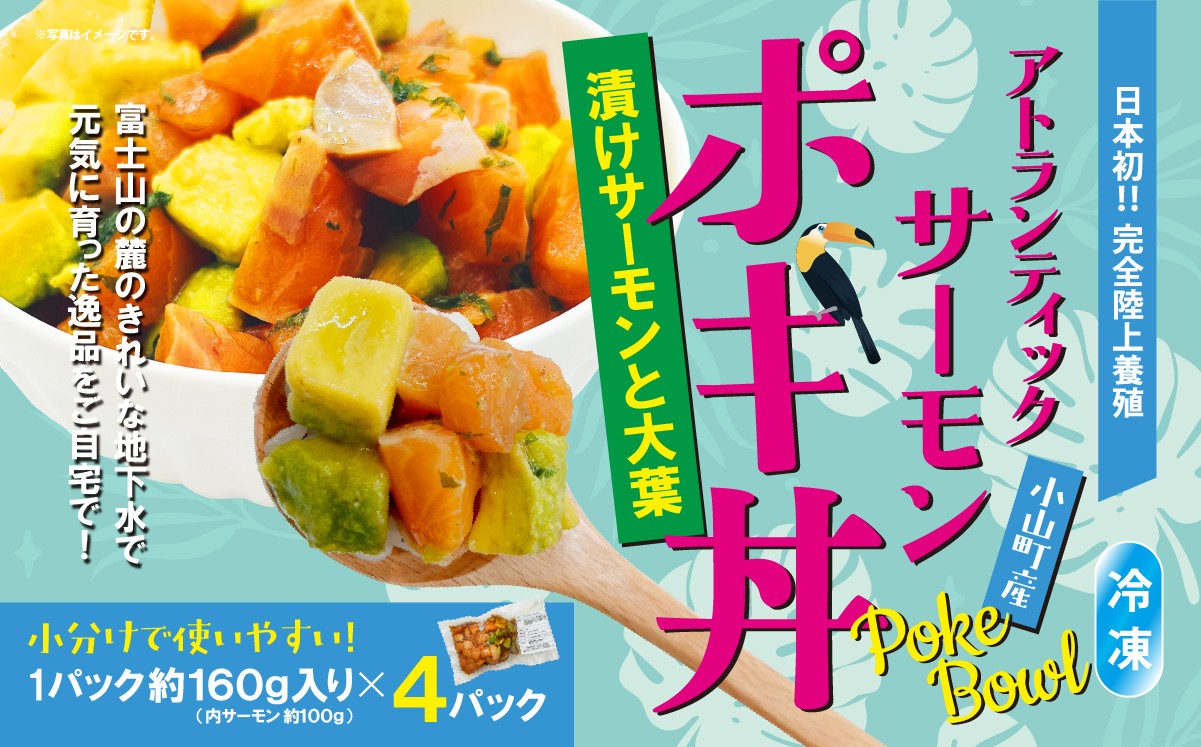 アトランティックサーモン　ポキ丼