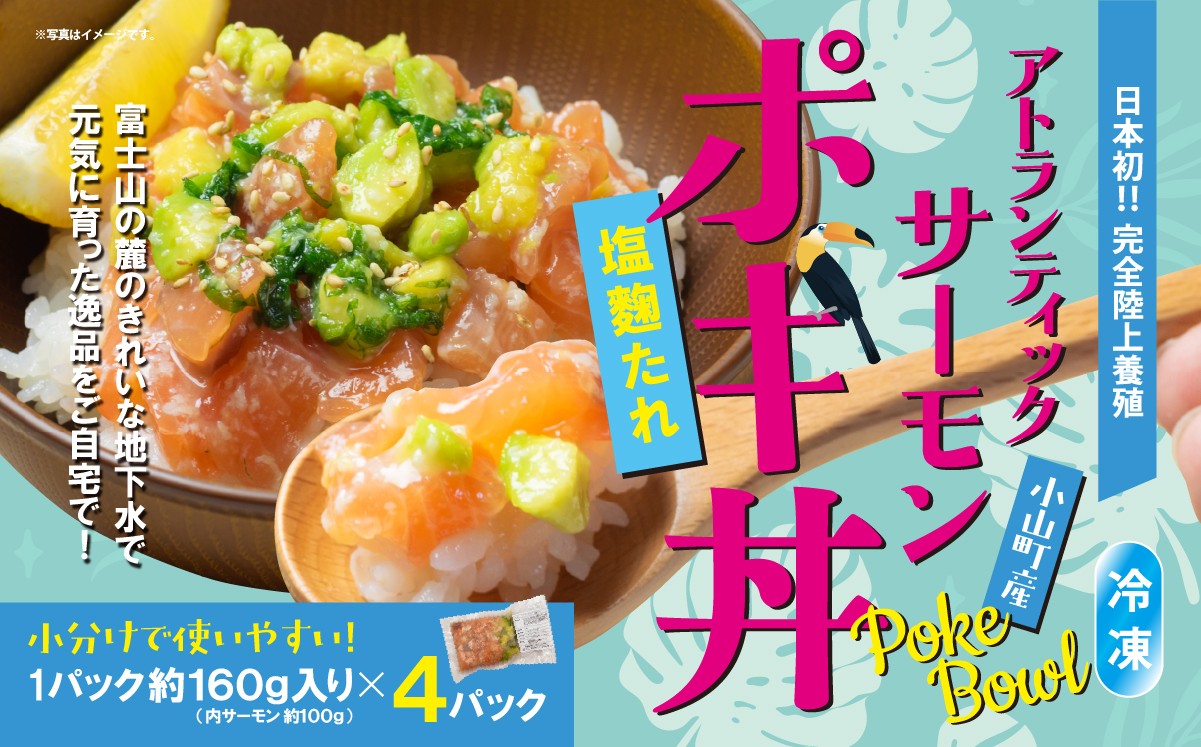 アトランティックサーモン　ポキ丼