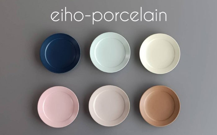 RA46 【波佐見焼】DAILY MAT シリーズ　リム小皿  6枚セット【永峰製磁】-1