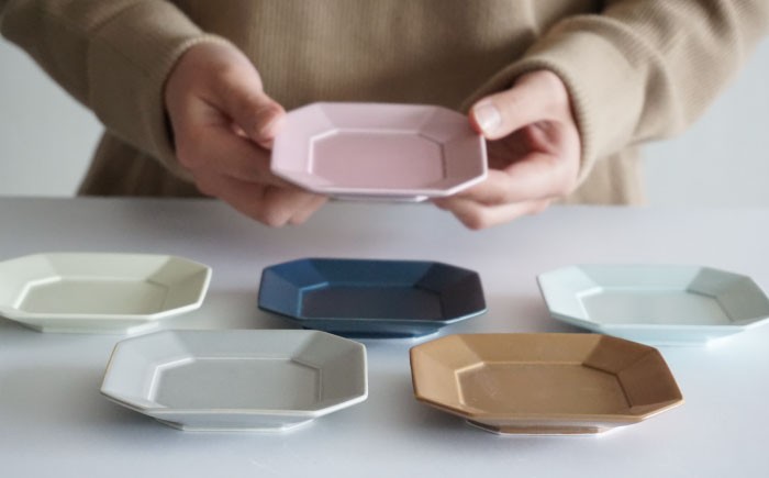 RA43 【波佐見焼】DAILY MAT シリーズ 角小皿 6色セット【永峰製磁】-2