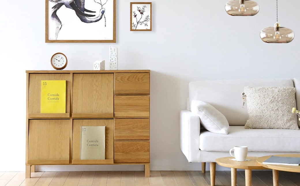 LECCE レッチェ 105マガジンレコードラック オーク 【10年保証】