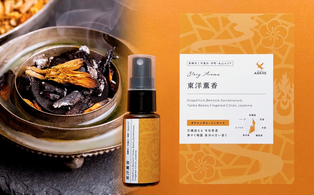 【長崎ストーリーアロマ】まちなかエリア Story Aroma「長崎の“和華蘭” 3種ギフトセット」 ／ 観光音声ガイド付き 