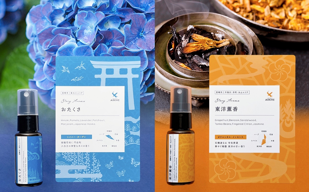 【長崎ストーリーアロマ】まちなか5エリア Story Aroma「5種コレクションセット」 ／ 観光音声ガイド付き