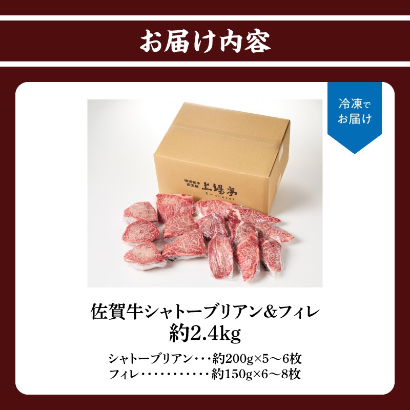 佐賀牛シャトーブリアン＆フィレ（約2.4kg）