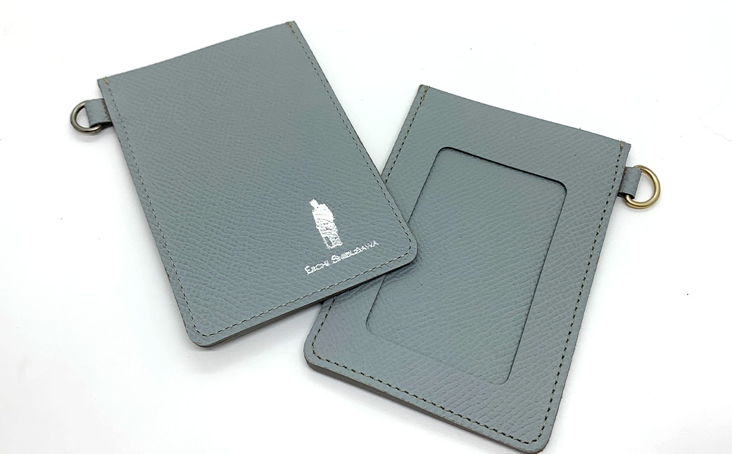 渋沢栄一翁 パスケース ライトグレー