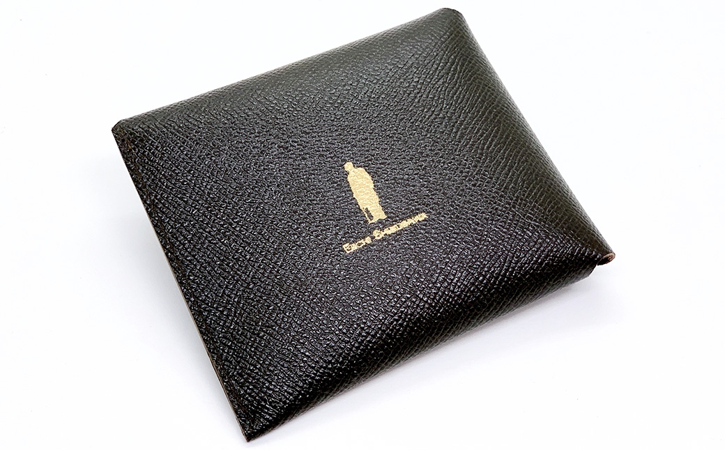 渋沢栄一翁 コンパクト財布 ダークブラウンE