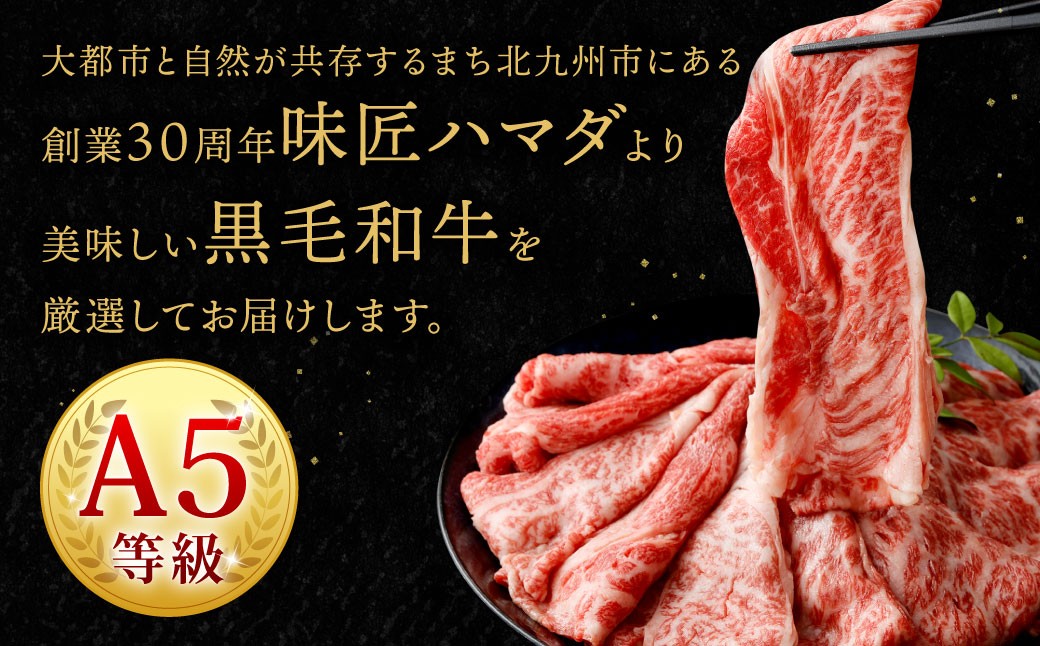 復刻！A5 九州産 黒毛和牛 肩ロース スライス 約500g（約500g×1パック）