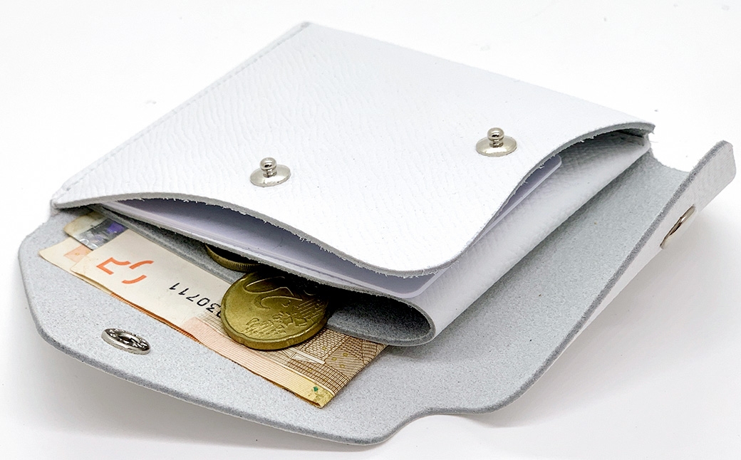 渋沢栄一翁 コンパクト財布（ホワイト）