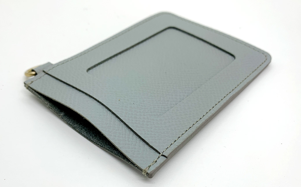 渋沢栄一翁 パスケース ライトグレー