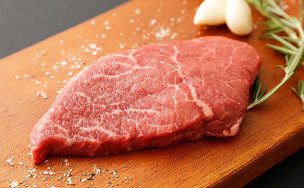 くまもとあか牛 ミニステーキ 約240g （ランプ使用）