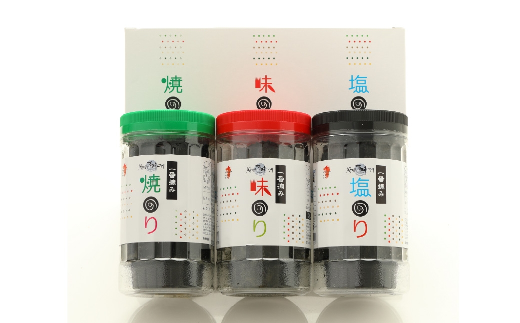 一番摘み福岡有明のり使用味のり塩のり焼のりボトル9本入詰合せ