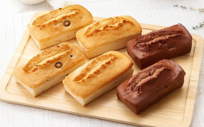 グルテンフリー米粉パンの3種類2本入り計6本食べ比べセット