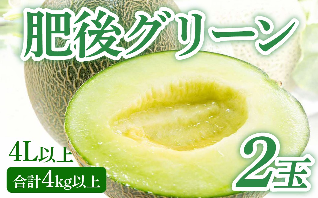 肥後グリーンメロン 4L以上 2玉 合計4kg以上