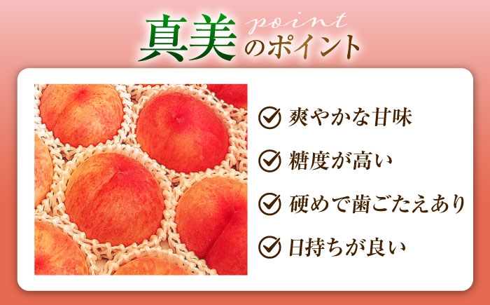 モモ 桃 フルーツ 果物 1箱 くだもの もも モモ 真美 まみ 甘い ジューシー 低酸味 旬 夏 産地直送 愛媛 内子町