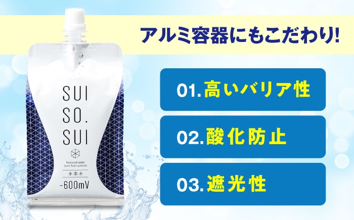 強い還元力をもつ水素水「-600mV」　水素水生活はじめませんか？