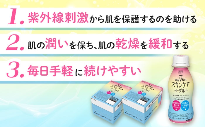 内側から潤う！明治Wのスキンケアヨーグルト！