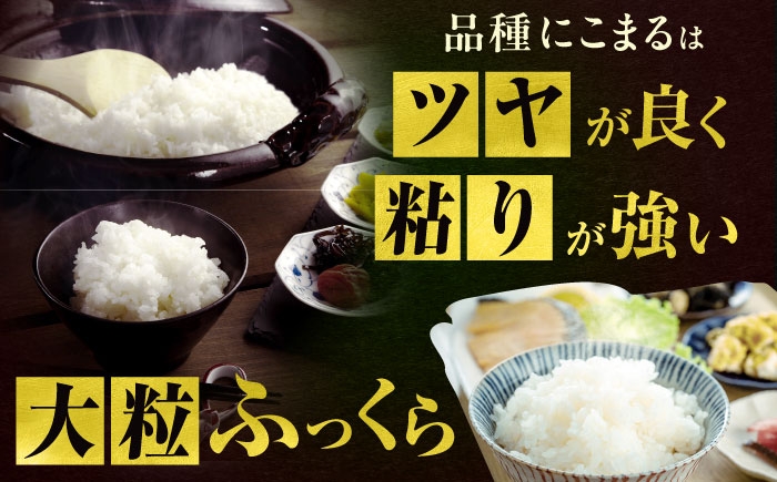 モチモチで粘りが強い！ツヤが良くふっくら大粒なにこまるです。