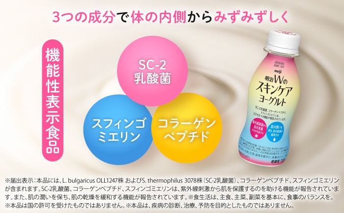 内側から潤う！明治Wのスキンケアヨーグルト！