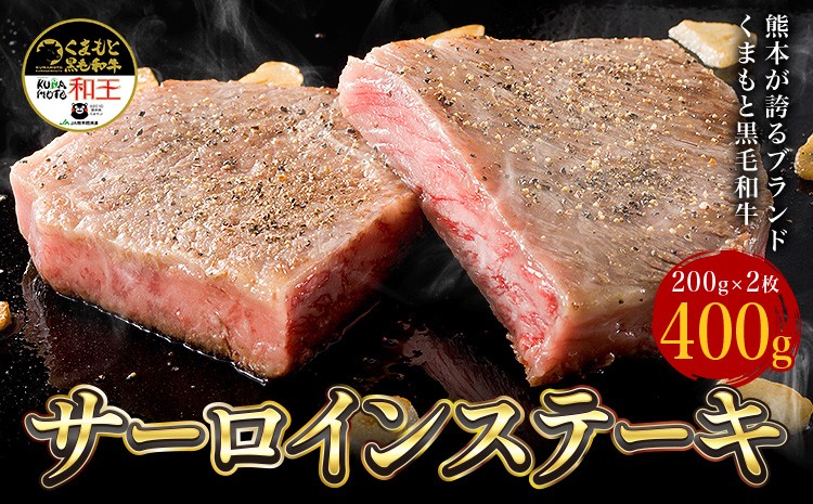 熊本県産 黒毛和牛 サーロイン ステーキ 計400g（200g×2） 国産 牛肉