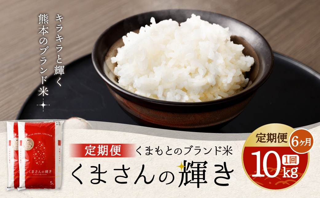 くまもとのブランド米 くまさんの輝き 10kg（5kg×2個）×全6回